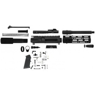 TacFire AR-15 Unassembled Pistol Kit 9mm Luger 7.5" Barrel M-LOK Handguard Black