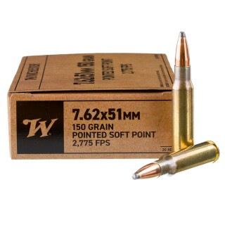 Winchester 7.62 NATO Ammunition 200 Rounds PSP 150 Grains