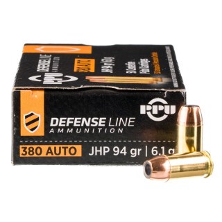 Prvi Partizan .380 ACP Ammunition 50 Rounds JHP 94 Grain