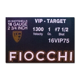 Fiocchi Exacta VIP 16 Gauge Ammunition 25 Rounds 2.75" #7.5 Lead 1 oz