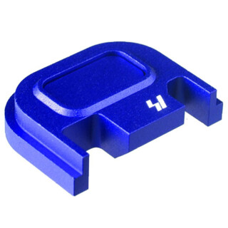 Strike Industries Slide Cover Plate Fits All Glock Models Except 42/43 V1 Button Aluminum Blue SI-GSP-V1-BLU