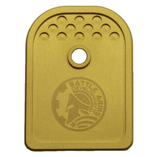Battle Arms Development Magazine Baseplate for Glock 9mm Gold