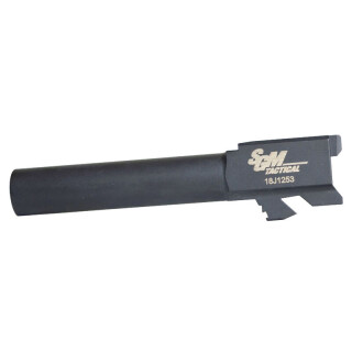 SGM Tactical Match Grade Barrel for Glock 19 Non-Threaded Stainless Black Nitride