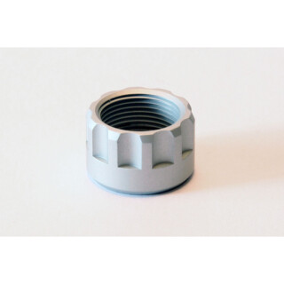 LongShot Ribbed Thread Protector .578"-28 for Hi-Point 1095TS, 4095TS & 4595TS w/ Threaded Muzzle Brushed Aluminum