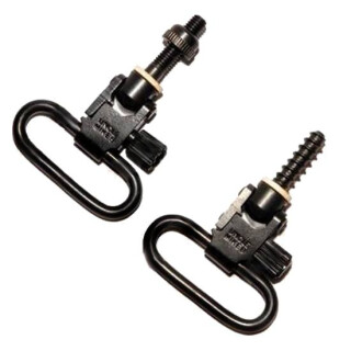 Uncle Mike's Quick Detachable Bolt Action Rifles 1.25" Sling Swivel Set Steel Blued Finish M010013