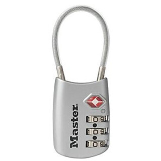 MasterLock Flexible Shackle Combination Lock, Assorted Blue/Red/Silver/Black