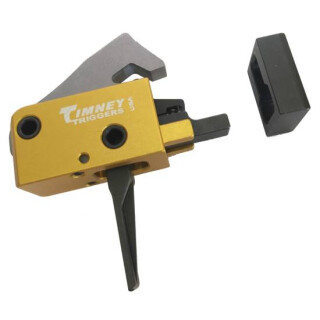 Timney Triggers AR PCC Trigger Complete Drop In Assembly Straight Trigger Shoe Black