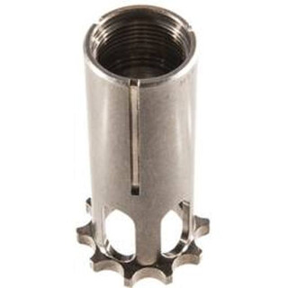 SilencerCo Piston Metric 13.5x1 Left Hand Stainless Steel Natural Finish