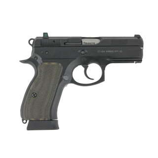 Pachmayr G10 Tactical Grips CZ75 Compact Checkered Green/Black 61112