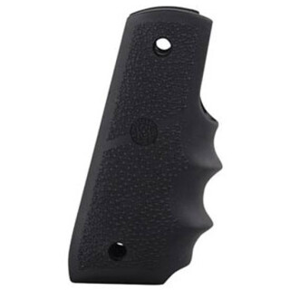 Hogue Grip For Ruger 22/45 Finger Grooves Cobblestone Rubber Black 82080