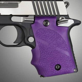 Hogue Overmolded Grip SIG P938 Finger Grooves Rubber Purple 98086