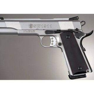 Hogue Panel 1911 Government, Commander Grip Aluminum Matte Black 45160