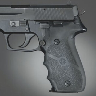 Hogue Grip With Finger Grooves Sig P226 Rubber Cobblestone Black 26000