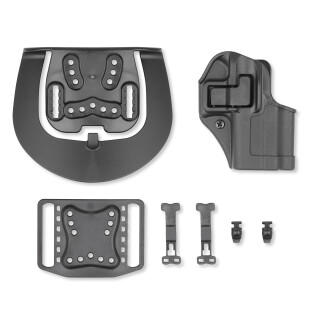 BLACKHAWK! SERPA CQC Concealment Belt/Paddle Holster For Glock 43 Right Hand Polymer Black 410568BK-R
