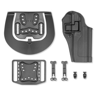 BLACKHAWK! SERPA CQC Concealment Belt/Paddle Holster FN FNS 9/40 Right Hand Polymer Black 410564BK-R