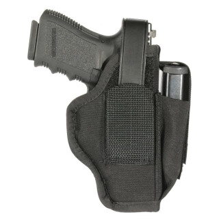 BLACKHAWK! Ambidextrous Belt Holster Medium And Large-Frame Autos 3.25" to 3.75" Barrels Mag Pouch Black 40AM06BK