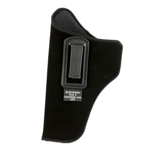 BLACKHAWK! Inside the Pants Holster Size 2 4" Medium Revolvers Left Hand Nylon Black 73IP02BK-L
