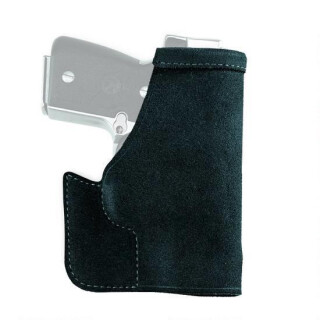 Galco Pocket Protector Concealment Holster For Glock 43/Honor Guard/M&P Shield/XDs 3.3"/Taurus 709 SLIM Leather Black PRO652B