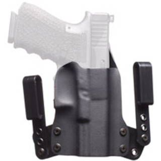 BlackPoint Mini WING IWB Holster For Glock 42 Right Hand Leather/Kydex Black 101880