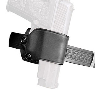 DeSantis Yaqui Slide Belt Holster Large Double Action Autos Right Hand Leather Black 023BADAZ0