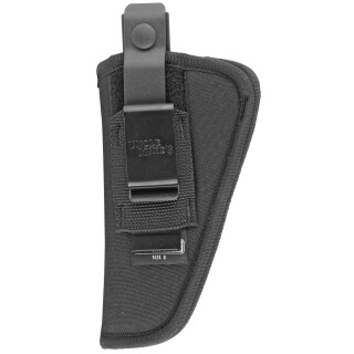 Uncle Mike's Side Kick Belt Holster Size 2 3"-4" Medium/Large Double Action Revolvers Ambidextrous Nylon Black MO70020
