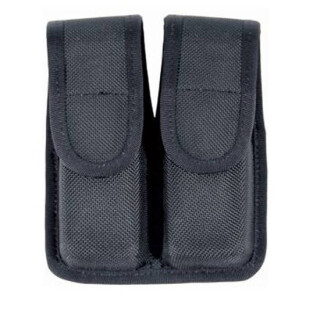 BLACKHAWK! Double Magazine Pouch Double Stack 9/40 Black Nylon 44A001BK