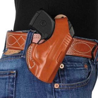 DeSantis The Maverick Belt Holster For Ruger LCP, Keltec P3AT Right Hand Leather Black