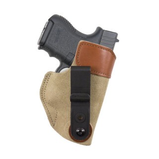 DeSantis 106 Sof-Tuck IWB Holster For Glock 26/27 Walther PPS/PK380 Right Hand Leather Tan 106NAE1Z0