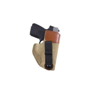DeSantis 106 Sof-Tuck IWB Holster Small Frame 9/40 Autos Right Hand Leather Tan 106NAD6Z0