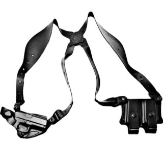 DeSantis New York Undercover Shoulder Holster 1911 Government/Commander Right Hand Leather Black 11DBA21L0
