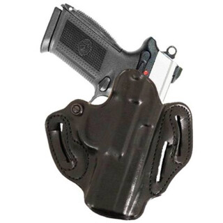 DeSantis Speed Scabbard Belt Holster Medium Frame DA 4" Revolvers Right Hand Leather Black 002BA34Z0