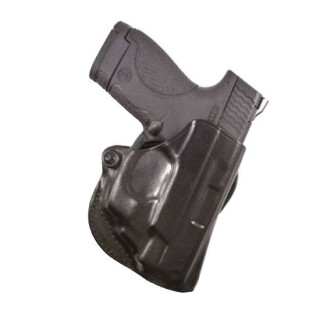 DeSantis Mini Scabbard Belt Slide Holster Springfield XD-S Right Hand Leather Black 019BAY1Z0