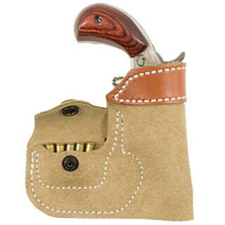 DeSantis Pocket Holster North American Arms Mini's Ambidextrous Leather Natural Tan 109NAX4