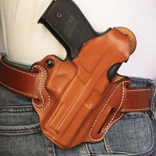 DeSantis Thumb Break Scabbard Belt Holster S&W N Frame 3" Right Hand Leather Tan 001TA43Z0