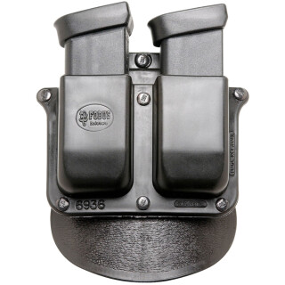 Fobus Paddle Double Magazine Pouch For Glock 36 Magazines Ambidextrous Polymer Black 6936P