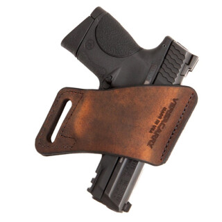 VersaCarry Arma Size 1 Belt Holster Right Hand Leather Distressed Brown Fits Full Size Autos