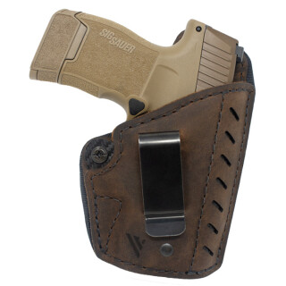 Versacarry Comfort Flex Deluxe Holster IWB Size 2 Right Hand Leather Distressed Brown