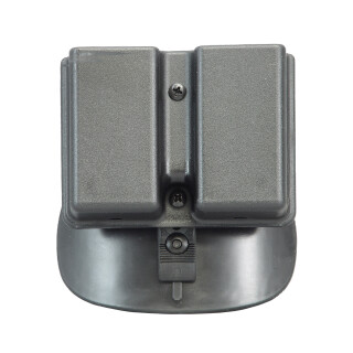 Uncle Mike's Double Paddle Magazine Pouch Double Stack 9mm/.40 Kydex Black 5136-2