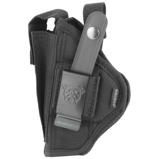Bulldog Cases Compact Semi-Auto Handgun Belt Holster 3" to 4" Barrels Size 33 Black Nylon