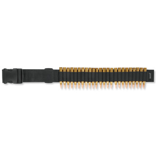 Bulldog Cases Adjustable Rifle Ammo Belt 24 Cartridges Nylon Black WABR