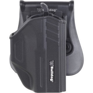Bulldog Cases Thumb Release Polymer Holster With Paddle And Mag Holder RH Fits Glock 42