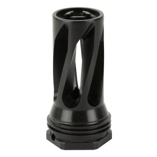 HUXWRX Flash Hider-QD 5.56 Caliber 1/2x28 Thread Pitch Black