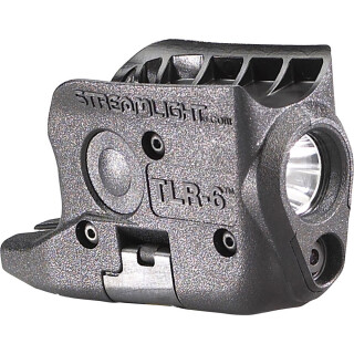 Streamlight TLR-6 Subcompact Gun Mounted Tactical Light with Red Laser Matte Black 69270