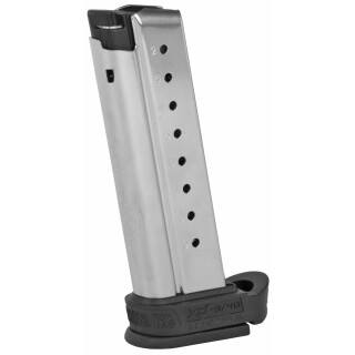 Springfield Armory XD-E Magazine 9mm Luger 9 Rounds With Grip Extension Sleeve Stainless Steel Black XDE09091