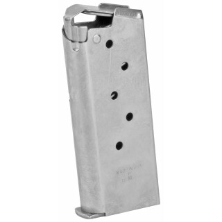 Springfield Armory 911 Series 6 Round Magazine 9mm Luger Flush FIt Stainless Steel Natural Finish PG6906