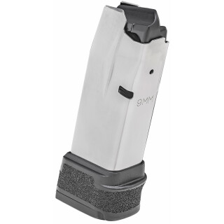 Springfield Armory Hellcat Magazine 9mm Luger 15 Rounds Polymer Base Plate Black Grip Sleeve