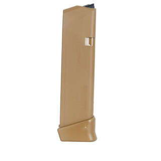 GLOCK 19X 9mm Luger Factory Magazine 19 Rounds Polymer/Steel Coyote