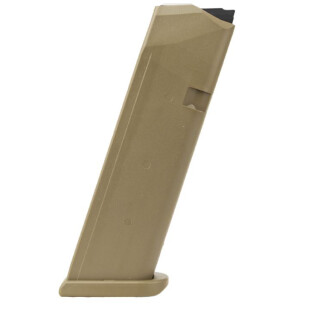 GLOCK 19X 9mm Luger Factory Magazine 17 Rounds Polymer/Steel Coyote
