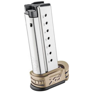 Springfield XD-S Magazine 9mm Luger 8 Rounds FDE Extension Stainless Steel XDS0908DE