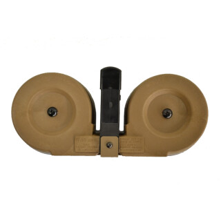 Iver Johnson AR-15 Drum Magazine .223/5.56 100 Rounds Polymer Tan MAGAR15100T